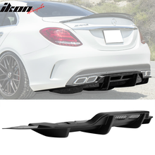 Load image into Gallery viewer, 2015-2018 Benz C-Class C63 AMG PSM Matte Black Rear Bumper Diffuser