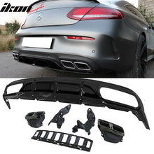 Load image into Gallery viewer, 2015-2018 Benz C-Class W205 C63 Coupe AMG Style Rear Diffuser PP