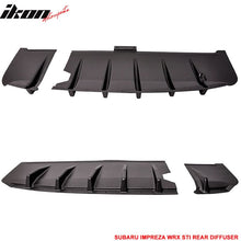 Load image into Gallery viewer, 2002-2003 Subaru Impreza WRX STI HT Style Rear Bumper Diffuser ABS