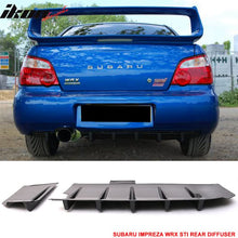 Load image into Gallery viewer, 2004-2007 Subaru Impreza WRX STI HT Style Rear Bumper Diffuser ABS