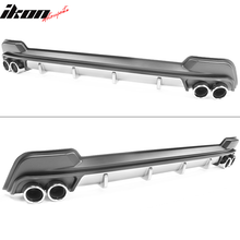 Load image into Gallery viewer, 2020-2022 Toyota Corolla L LE XLE Rear Diffuser Silver Lower Trim Tips
