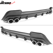 Load image into Gallery viewer, 2020-2022 Toyota Corolla L LE XLE Rear Diffuser Silver Lower Trim Tips