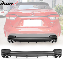 Load image into Gallery viewer, 2020-2022 Toyota Corolla L LE XLE Rear Diffuser Silver Lower Trim Tips