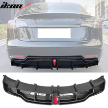 Load image into Gallery viewer, 2017-2024 Tesla Model 3 IKON Style Rear Diffuser W/ LED PP