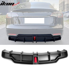 Load image into Gallery viewer, 2017-2024 Tesla Model 3 IKON Style Rear Diffuser W/ LED PP