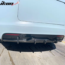 Load image into Gallery viewer, 2021-2024 Tesla Model S Gloss Black V Rear Bumper Lip Carbon Fiber