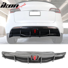 Load image into Gallery viewer, 2020-2024 Tesla Model Y Rear Diffuser IKON Style W/ LED PP