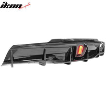 Load image into Gallery viewer, 2020-2024 Tesla Model Y Rear Diffuser IKON Style W/ LED PP