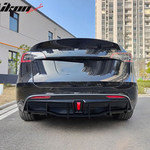Load image into Gallery viewer, 2020-2024 Tesla Model Y Rear Diffuser IKON Style W/ LED PP