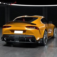 Load image into Gallery viewer, 2020-2025 Toyota GR Supra MZ Spped Rear Bumper Lip Gloss Carbon Fiber