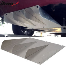 Load image into Gallery viewer, Universal 22"x21" 4 Fins Unpainted Black Rear Bumper Diffuser Aluminum