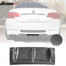 Load image into Gallery viewer, Universal 14"x6" 3 Fins Carbon Fiber Print Rear Bumper Diffuser ABS