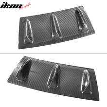 Load image into Gallery viewer, Universal 14"x6" 3 Fins Carbon Fiber Print Rear Bumper Diffuser ABS