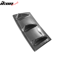 Load image into Gallery viewer, Universal 14"x6" 3 Fins Carbon Fiber Print Rear Bumper Diffuser ABS
