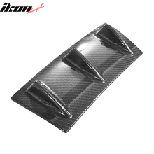 Load image into Gallery viewer, Universal 14"x6" 3 Fins Carbon Fiber Print Rear Bumper Diffuser ABS