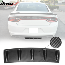 Load image into Gallery viewer, 23" x 6" Universal Rear Bumper Diffuser Lip 5 Shark Fins Under