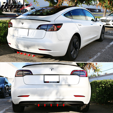 Load image into Gallery viewer, 23" x 6" Universal Rear Bumper Diffuser Lip 5 Shark Fins Under