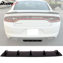 Load image into Gallery viewer, 2015-2024 Dodge Charger 5 Fins Gloss Black Rear Bumper Diffuser ABS