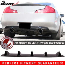 Load image into Gallery viewer, 2003-2006 Infiniti G35 Coupe Gloss Black Rear Bumper Diffuser ABS