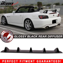 Load image into Gallery viewer, 2000-2009 Honda S2000 AP1 5 Fins Gloss Black Rear Bumper Diffuser ABS