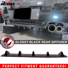 Load image into Gallery viewer, 2003-2008 BMW Z4 E85 5 Fins Gloss Black Rear Bumper Diffuser ABS