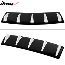 Load image into Gallery viewer, 23" x 6" Universal Rear Bumper Diffuser Lip 5 Shark Fins Under