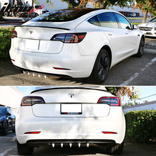 Load image into Gallery viewer, 23" x 6" Universal Rear Bumper Diffuser Lip 5 Shark Fins Under