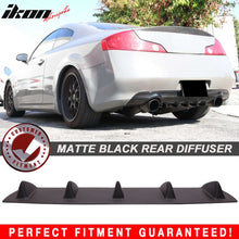 Load image into Gallery viewer, 2003-2006 Infiniti G35 2DR V1 Matte Black Rear Bumper Lip Diffuser ABS