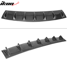 Load image into Gallery viewer, 33" x 6" Universal Rear Bumper Diffuser Lip 7 Shark Fins Under