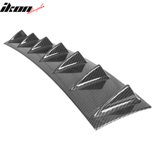 Load image into Gallery viewer, 33" x 6" Universal Rear Bumper Diffuser Lip 7 Shark Fins Under
