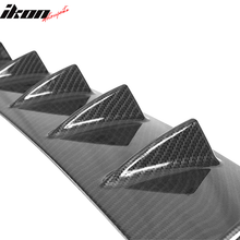 Load image into Gallery viewer, 33" x 6" Universal Rear Bumper Diffuser Lip 7 Shark Fins Under