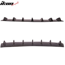 Load image into Gallery viewer, 2014-2015 Chevy Camaro V6 7 Fins Gloss Black Rear Bumper Diffuser ABS