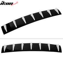 Load image into Gallery viewer, 33" x 6" Universal Rear Bumper Diffuser Lip 7 Shark Fins Under