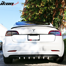 Load image into Gallery viewer, 33" x 6" Universal Rear Bumper Diffuser Lip 7 Shark Fins Under