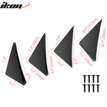 Load image into Gallery viewer, Universal Unpainted Rear Bumper Lip Lower Diffuser Shark Fins ABS 4PC