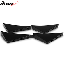 Load image into Gallery viewer, Universal Unpainted Rear Bumper Lip Lower Diffuser Shark Fins ABS 4PC