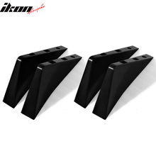 Load image into Gallery viewer, Universal Unpainted Rear Bumper Lip Lower Diffuser Shark Fins ABS 4PC