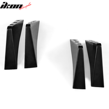 Load image into Gallery viewer, Universal Unpainted Rear Bumper Lip Lower Diffuser Shark Fins ABS 4PC