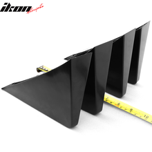 Load image into Gallery viewer, Universal Unpainted Rear Bumper Lip Lower Diffuser Shark Fins ABS 4PC