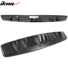 Load image into Gallery viewer, Universal V5 Style Rear Diffuser Shark Fin Kit Unpainted Black ABS