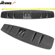 Load image into Gallery viewer, Universal V5 Style Rear Diffuser Shark Fin Kit Unpainted Black ABS