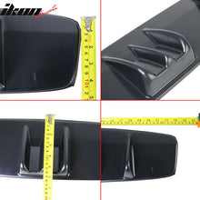 Load image into Gallery viewer, Universal V5 Style Rear Diffuser Shark Fin Kit Unpainted Black ABS