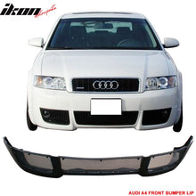 Load image into Gallery viewer, 2002-2005 Audi A4 B6 V-style Unpainted Black Front Lip Splitter PU