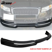 Load image into Gallery viewer, 2006-2008 Audi A4 Euro A Style Unpainted Black Front Lip Splitter PU