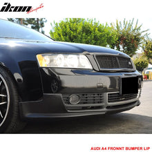 Load image into Gallery viewer, 2002-2005 Audi A4 B6 Euro Style Unpainted Black Front Bumper Lip PU