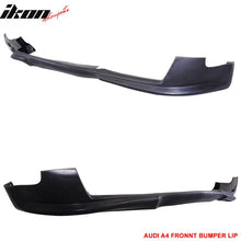 Load image into Gallery viewer, 2002-2005 Audi A4 B6 Euro Style Unpainted Black Front Bumper Lip PU