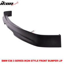 Load image into Gallery viewer, 1992-1998 BMW E36 3-Series Unpainted Black Front Bumper Lip PU