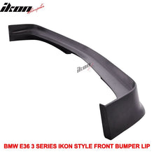 Load image into Gallery viewer, 1992-1998 BMW E36 3-Series Unpainted Black Front Bumper Lip PU