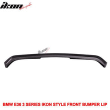 Load image into Gallery viewer, 1992-1998 BMW E36 3-Series Unpainted Black Front Bumper Lip PU