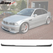 Load image into Gallery viewer, 2001-2006 BMW E46 M3 H Style Unpainted Black Front Lip Splitter PU
